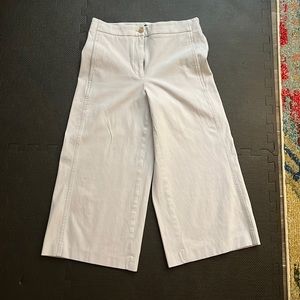 Baby blue Ann Taylor wide leg crop pant